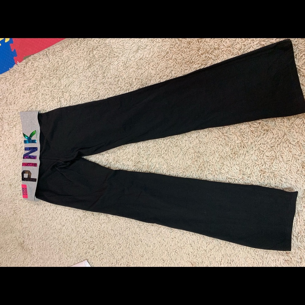 Pink yoga pants, NWT